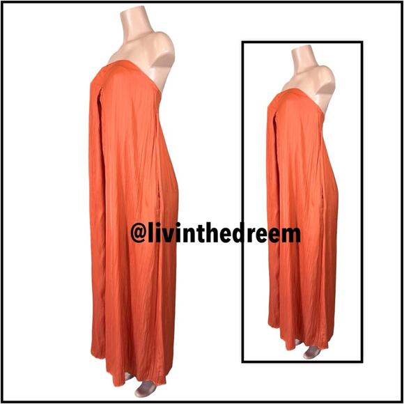 FREE PEOPLE BEACH KIMMIE SHINE STRAPLESS WIDE LEG ONE PIECE JUMPSUIT SZ M $130 - Picture 4 of 15